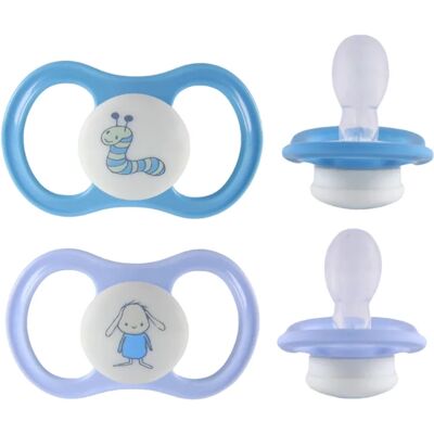 ESSKA Happy Glow 4+m Silikon Blå 2-pack ESSKA Happy Glow 4+m Silikon Blå 2-pack