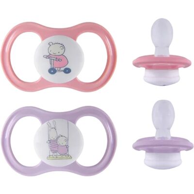ESSKA Happy 4+m Silikon Rosa 2-pack ESSKA Happy 4+m Silikon Rosa 2-pack