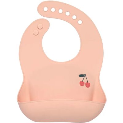 LÄSSIG Silicone Bib Happy Fruits Cherry Cherry LÄSSIG Silicone Bib Happy Fruits Cherry Cherry