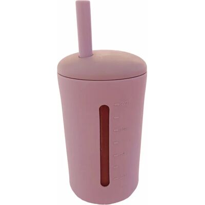 Summerville Organic Mugg med sugrör Silikon 200ml Dusty Rose Summerville Organic Mugg med sugrör Silikon 200ml Dusty Rose
