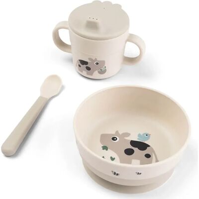 Done by Deer Foodie First Meal Set w/suction Tiny Farm Sand Done by Deer Foodie First Meal Set w/suction Tiny Farm Sand