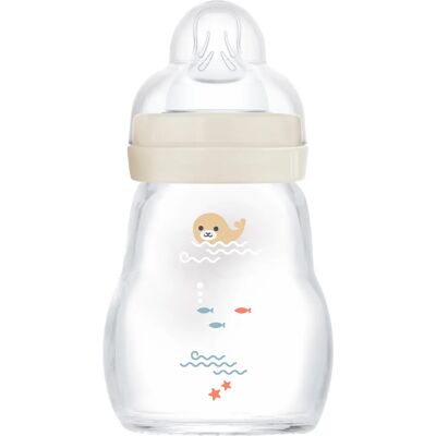 MAM Feel Good Glass Bottle 170 ml Neutral MAM Feel Good Glass Bottle 170 ml Neutral