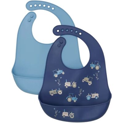 CELAVI Silicon Bib Blue Heaven OneSize 2-pack CELAVI Silicon Bib Blue Heaven OneSize 2-pack