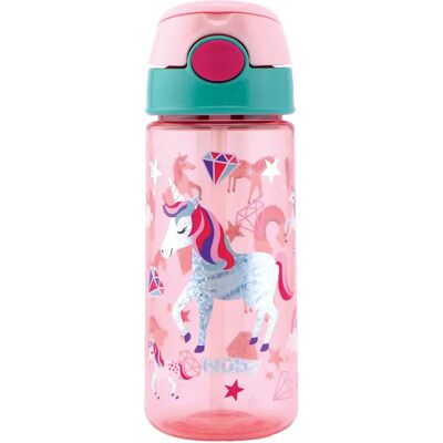 Nuby Flaska Soft Straw Push Cup Glitter 540 ml Enhörning Nuby Flaska Soft Straw Push Cup Glitter 540 ml Enhörning