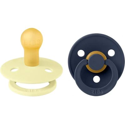 BIBS Pacifier Colour Latex Luna/Deep Space 2 pack Size 1 BIBS Pacifier Colour Latex Luna/Deep Space 2 pack Size 1