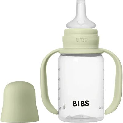 BIBS Baby Sippy Bottle Spout Silicone 150 ml 1-pack Sage BIBS Baby Sippy Bottle Spout Silicone 150 ml 1-pack Sage