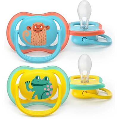 Philips Avent Ultra Air Napp 18 mån+ 2-pack Gul/Blå Philips Avent Ultra Air Napp 18 mån+ 2-pack Gul/Blå