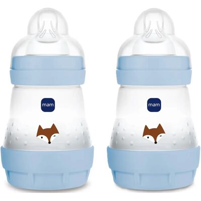 MAM Easy Start Anti-Colic Nappflaska Blue 160 ml 2-pack MAM Easy Start Anti-Colic Nappflaska Blue 160 ml 2-pack