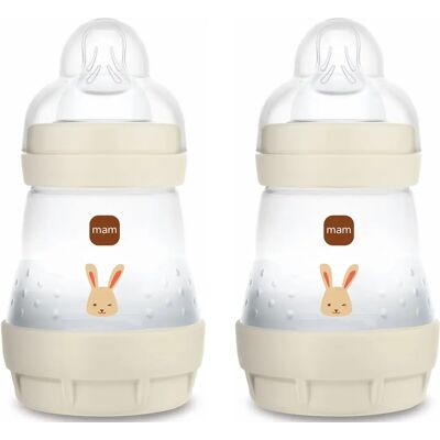 MAM Easy Start Anti-Colic Nappflaska Neutral 160 ml 2-pack MAM Easy Start Anti-Colic Nappflaska Neutral 160 ml 2-pack