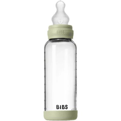 BIBS Babyglasflaska Silikon Medium Flow Salvia - Babyflaska BIBS Babyglasflaska Silikon Medium Flow Salvia - Babyflaska