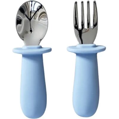 Jack o Juno Klassiskt Bestickset För Baby Pale Blue Jack o Juno Klassiskt Bestickset För Baby Pale Blue