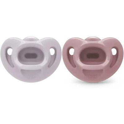 NUK First Choice Soft Napp 0-6 mån 2 st Purple/Red NUK First Choice Soft Napp 0-6 mån 2 st Purple/Red