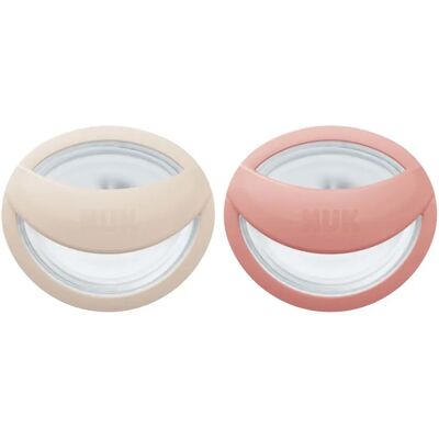NUK Perfect Match Napp 0-6 mån 2 st Beige/Red NUK Perfect Match Napp 0-6 mån 2 st Beige/Red