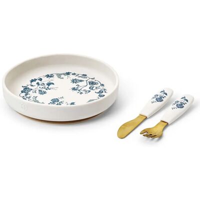 Elodie Details Elodie Silkontallrik Med Bestick Leo Garden Toile Elodie Details Elodie Silkontallrik Med Bestick Leo Garden Toile