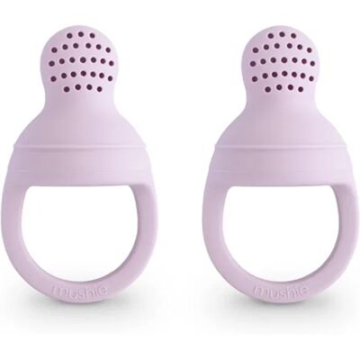 Mushie - 2-pack - Soft Lilac - Silikon - Nucka tugg Mushie - 2-pack - Soft Lilac - Silikon - Nucka tugg