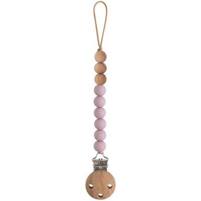 Mushie Pacifier Clip Eva Mauve Mushie Pacifier Clip Eva Mauve