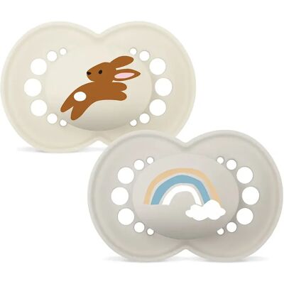 MAM Original Napp 6-16 mån Silk Neutral 2-pack MAM Original Napp 6-16 mån Silk Neutral 2-pack