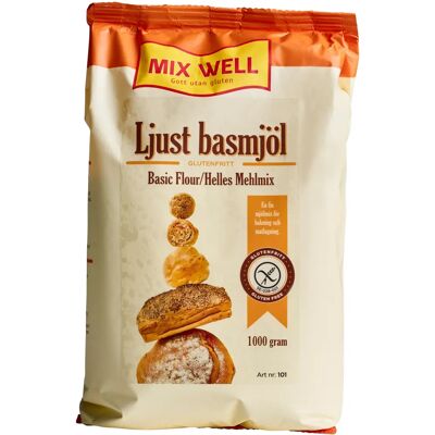 MixWell Ljust Basmjöl Glutenfritt 1000 g MixWell Ljust Basmjöl Glutenfritt 1000 g