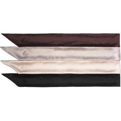 Amelie Soie Silk Scarf Black Amelie Soie Silk Scarf Black