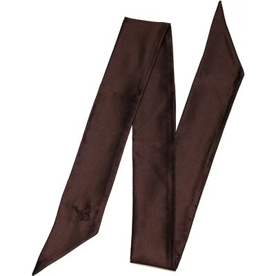 Amelie Soie Silk Scarf Brown Amelie Soie Silk Scarf Brown