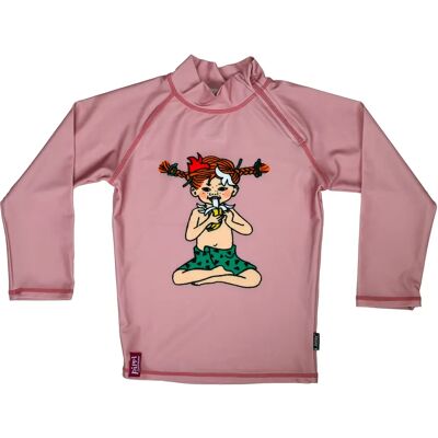 Swimpy UV-tröja Pippi Söderhavet Rosa 110-116 Swimpy UV-tröja Pippi Söderhavet Rosa 110-116