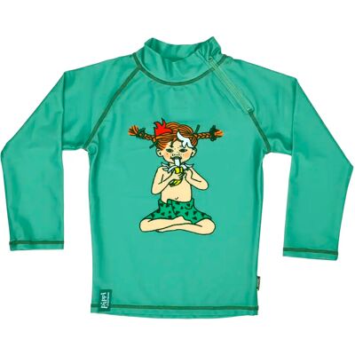 Swimpy UV-Tröja Pippi Söderhavet Grön 122-128 Swimpy UV-Tröja Pippi Söderhavet Grön 122-128
