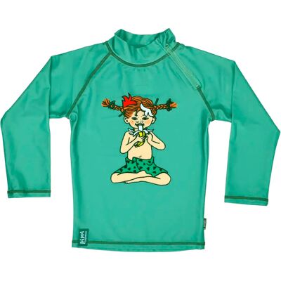Swimpy UV-Tröja Pippi Söderhavet Grön 110-116 Swimpy UV-Tröja Pippi Söderhavet Grön 110-116