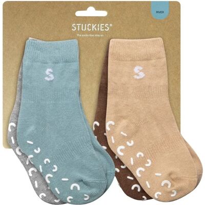 STUCKIES Strumpor i bomull River 4-pack 19/21 STUCKIES Strumpor i bomull River 4-pack 19/21