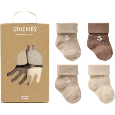 STUCKIES Strumpor för nyfödd 4-pack Doe STUCKIES Strumpor för nyfödd 4-pack Doe