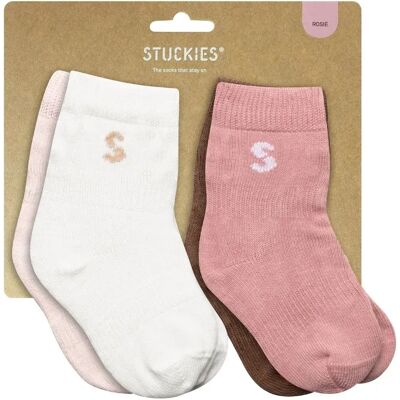 STUCKIES Strumpor i bomull Rosie 4-pack 10/15 STUCKIES Strumpor i bomull Rosie 4-pack 10/15