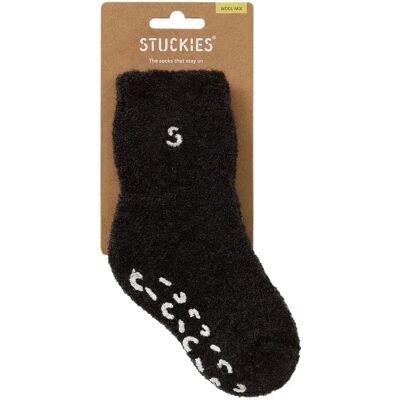 STUCKIES Teddy Strumpor i Ullmix (Anti-slip) Ash 1-pack Medium 2-3 år STUCKIES Teddy Strumpor i Ullmix (Anti-slip) Ash 1-pack Medium 2-3 år