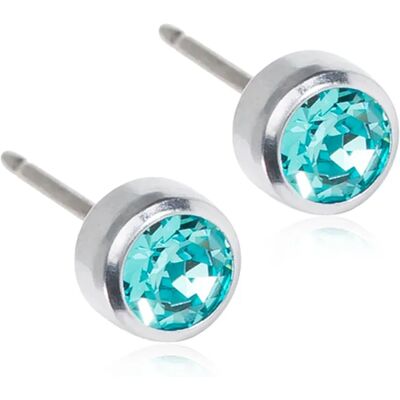Blomdahl Örhängen Bezel Turquoise 5 mm Blomdahl Örhängen Bezel Turquoise 5 mm