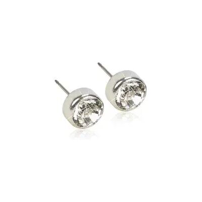 Blomdahl Örhängen Bezel Crystal Silver 5 mm Blomdahl Örhängen Bezel Crystal Silver 5 mm