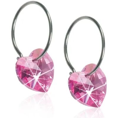 Blomdahl Örhängen Ring Heart Rose Blomdahl Örhängen Ring Heart Rose