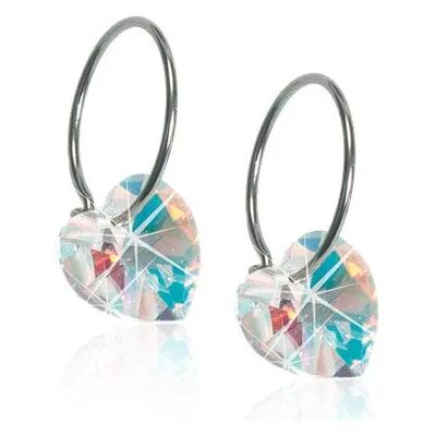 Blomdahl Örhängen Ring Heart Rainbow Blomdahl Örhängen Ring Heart Rainbow