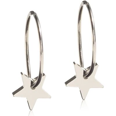 Blomdahl Örhänge Natural Titanium Ear Ring Pendant Star 8 mm Blomdahl Örhänge Natural Titanium Ear Ring Pendant Star 8 mm