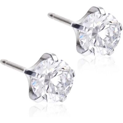 Blomdahl ST Tiffany Precious 6 mm CZ White Blomdahl ST Tiffany Precious 6 mm CZ White