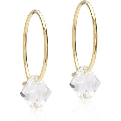 Blomdahl GT Ear Ring 14 mm Bicone 6 mm Crystal Blomdahl GT Ear Ring 14 mm Bicone 6 mm Crystal