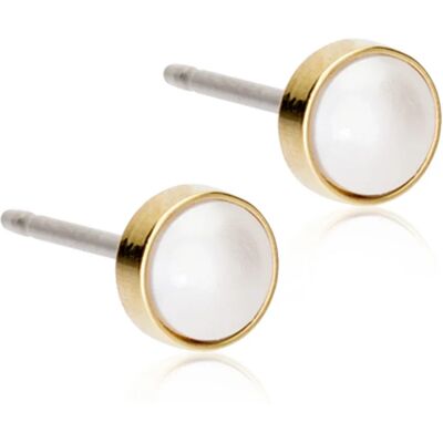 Blomdahl GT Bezel Pearl 5 mm White Blomdahl GT Bezel Pearl 5 mm White