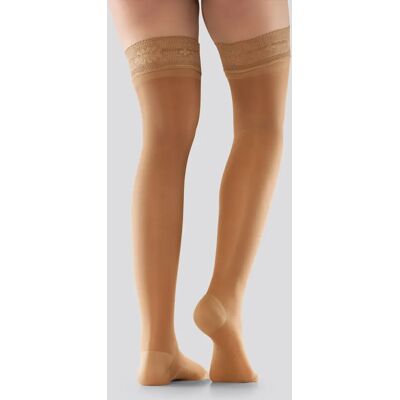 Mabs Nylon Stay Up Tan 1 par M Mabs Nylon Stay Up Tan 1 par M