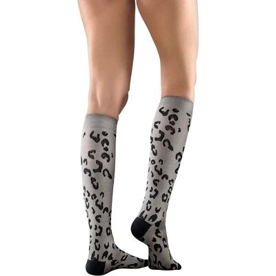 Mabs Cotton Knee Grey Leopard XL Mabs Cotton Knee Grey Leopard XL