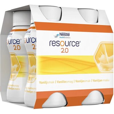 Resource 2.0 Vanilj 4x200 ml Resource 2.0 Vanilj 4x200 ml