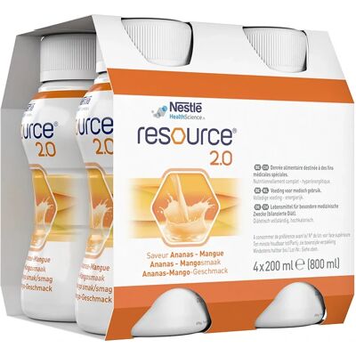 Resource 2.0 Ananas/Mango 4x200 ml Resource 2.0 Ananas/Mango 4x200 ml