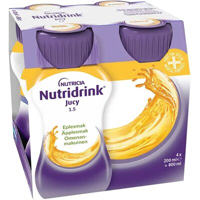 Nutridrink Jucy drickfärdigt Äpple 4x200ml Nutridrink Jucy drickfärdigt Äpple 4x200ml