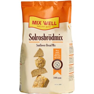 MixWell Solrosbrödmix Glutenfri 1000 g MixWell Solrosbrödmix Glutenfri 1000 g
