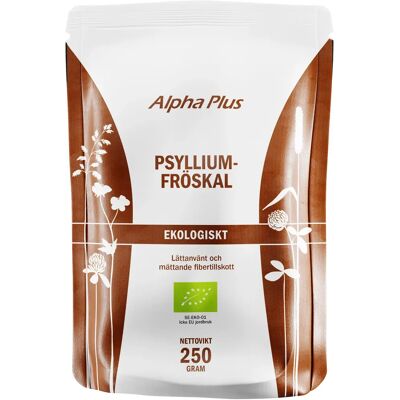 Alpha Plus Psylliumfröskal Eko 250 g Alpha Plus Psylliumfröskal Eko 250 g