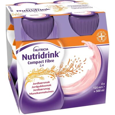 Nutridrink Compact Fibre Jordgubb 4x125ml Nutridrink Compact Fibre Jordgubb 4x125ml
