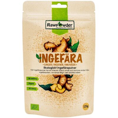 Rawpowder Ingefärapulver 125 g Rawpowder Ingefärapulver 125 g