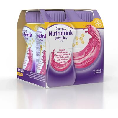 Nutridrink Jucy Plus Svalkande Hallon 4x200 ml Nutridrink Jucy Plus Svalkande Hallon 4x200 ml
