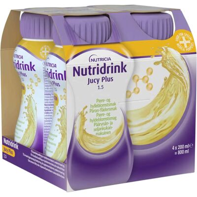 Nutridrink Jucy Plus Päron/Fläder 4x200 ml Nutridrink Jucy Plus Päron/Fläder 4x200 ml